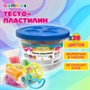 Тесто-пластилин для лепки СУПЕР ПЛАСТИЧНОЕ, 20 цветов 300 г, в пластиковом ведерке, формочки, BAMBOX (БАМБОКС), 107251 - фото 7636354