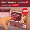 Пластилин скульптурный МЯГКИЙ ТЕРРАКОТОВЫЙ "Секреты художника", 0,5 кг, BRAUBERG ART, 107493 - фото 7739778