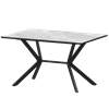 Стол нераздвижной Сириус Обеденные столы в пластике Сириус 1200 (Н-3825) Лавант/Черный муар - фото 7739811