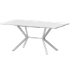Стол раздвижной Сириус Обеденные столы в пластике Сириус 1200+300 R20 (Н-3831) Супер Белый/Белый муар - фото 7739885