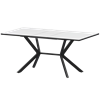 Стол раздвижной Сириус Обеденные столы в пластике Сириус 1200+300 R20 (Н-3831) Супер Белый/Черный муар - фото 7739886