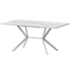 Стол раздвижной Сириус Обеденные столы в пластике Сириус 1200+300 R20 (Н-3831) Фрост/Белый муар - фото 7739887