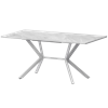 Стол раздвижной Сириус Обеденные столы в пластике Сириус 1200+300 R20 (Н-3831) Лавант/Белый муар - фото 7739889