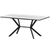 Стол раздвижной Сириус Обеденные столы в пластике Сириус 1200+300 R20 (Н-3831) Фрост/Черный муар - фото 7739890