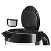 Чайник BOSCH TWK70B03, 1,7 л, 2400 Вт, закрытый нагревательный элемент, стекло, черный - фото 7795371