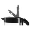 Чайник BOSCH TWK70B03, 1,7 л, 2400 Вт, закрытый нагревательный элемент, стекло, черный - фото 7795376