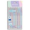Ручки шариковые BRAUBERG "X-333 PASTEL MIX", НАБОР 8 ШТУК, СИНИЕ, узел 0,7 мм, линия письма 0,35 мм, 144535 - фото 7826427