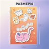 Стикербук РАСКРАСЬ И НАКЛЕЙ А5 16 листов 120 стикеров, на гребне, BRAUBERG, Котики, 666048 - фото 7826492