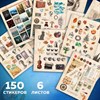 Стикербук для скрапбукинга А5, 6 листов, 150 цветных стикеров, на скрепке, BRAUBERG, "Эстетика", 666051 - фото 7826509