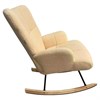 Кресло-качалка BRABIX Rock LC-310, фактурная ткань букле (экомех), кремовое, 533150 - фото 7865588