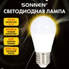 Лампа светодиодная SONNEN EXTRA, 10 (85) Вт, E27, шар, теплый белый, 30000 ч, LED G45-10W-2700-Е27, 457913 - фото 7878706