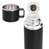Термос 0,75 л JOYLUX ULTRA, нерж. сталь SUS316, крышка/кружка, питейник, сито, черный матовый, 700314 - фото 7891000