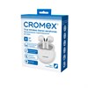 Наушники беспроводные TWS вкладыши с микрофоном CROMEX (КРОМЕКС) EP-T28W, Bluetooth 5.4, белые, 514121 - фото 7922115