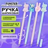Ручка с акриловым топпером шариковая FUNSTER "ACRYL MIX", СИНЯЯ, ассорти, пишущий узел 0,7 мм, линия письма 0,35 мм, 144380 - фото 7943375