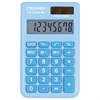Калькулятор карманный CROMEX (КРОМЕКС) CX-210N-BU (96х62 мм), 8 разрядов, двойное питание, голубой, 273835 - фото 7943389