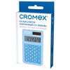 Калькулятор карманный CROMEX (КРОМЕКС) CX-210N-BU (96х62 мм), 8 разрядов, двойное питание, голубой, 273835 - фото 7943395