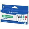 Маркеры стираемые для белой доски НАБОР 4 ЦВЕТА CENTROPEN "Dry-Wipe", 8569/4, 1-4,5мм, ш/к 17519, 585690401 - фото 7956747
