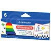 Маркеры стираемые для белой доски НАБОР 6 ЦВЕТОВ CENTROPEN "Dry-Wipe", 1-2 мм, 2507/6, 525070601 - фото 7956754