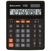 Калькулятор настольный BRAUBERG AAA-888 (202x159 мм),12 разрядов, ЧЕРНЫЙ, двойное питание, 273981 - фото 7956755
