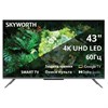 Телевизор SKYWORTH 43G66G, 43" (108 см), 3840x2160, 4K, 16:9, Google TV, Wi-Fi, черный - фото 7956772