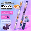 Ручка шариковая с принтом FUNSTER STICK "FAT CATS", СИНЯЯ, SOFT TOUCH покрытие, узел 0,7 мм, линия 0,35 мм, 144389 - фото 8025983