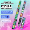 Ручка шариковая с грипом FUNSTER GRIP "ATTENTION!", СИНЯЯ, пишущий узел 0,7 мм, линия письма 0,3 мм, 144395 - фото 8025996