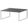 Бенч двойной на 2 рабочих места Арго-М АМБ.О-004 Антрацит/Белый - фото 8130748
