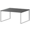 Стол переговорный на металлокаркасе Арго-М АМП.О-003.123 Антрацит/Белый - фото 8130780