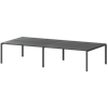 Бенч двойной на 4 рабочих места Арго-М АМБ-002-4 Антрацит/Антрацит - фото 8145074