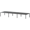 Бенч двойной на 6 рабочих мест Арго-М АМБ-002-6 Антрацит/Антрацит - фото 8145075