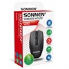 Мышь беспроводная USB, 800/1200/1600 dpi, 5 кнопок + колесо-кнопка, оптическая, SONNEN Q80, черная, 513945 - фото 8274655