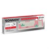 Клавиатура беспроводная бесшумная USB, 105 клавиш, SONNEN K303PM, слоновая кость / розовый / мятный, 513977 - фото 8274684