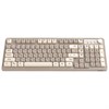 Клавиатура проводная бесшумная USB, 102+98 клавиш, LED-подсветка, SONNEN K620, слоновая кость / серая, 513950 - фото 8274691