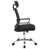 Кресло CROMEX (КРОМЕКС) "Debut CH-697", ХРОМ, с подлокотниками, механизм качания, сетка/ткань TW, черное, 533068 - фото 8274710