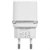 Зарядное устройство сетевое HOCO 12 Вт, 2.4 А, 2 х USB, кабель Type-C, 1 м, белый, УТ000023100 - фото 8408427