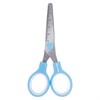 Ножницы BRAUBERG KIDS 130 мм, ручки небесно-голубые, закругленные лезвия с линейкой, 274060 - фото 8426243