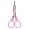 Ножницы BRAUBERG KIDS 130 мм, ручки розовые, закругленные лезвия с линейкой, 274063 - фото 8426250