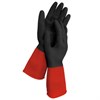 Перчатки МНОГОРАЗОВЫЕ латексные LAIMA "БИКОЛОР" черно-красные, ОСОБО ПРОЧНЫЕ, хлопковое напыление, размер XL (оч. большой), вес 64 г, 700540 - фото 8463920