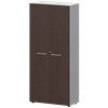 Шкаф высокий закрытый Кортез СМШ58F(Б) Дуб венге/Белый - фото 8464003