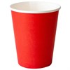 Стакан одноразовый бумажный 250/273 мл, D 80 мм, красный, КОМПЛЕКТ 1000 шт., холодное/горячее, WELDAY (ВЭЛДЭЙ), 702693 - фото 8522109
