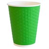 Стакан одноразовый бумажный 300/360 мл, D 90 мм, двухслойный, "Соты", зеленый, КОМПЛЕКТ 50 шт., холодное/горячее, WELDAY (ВЭЛДЭЙ), 702706 - фото 8522117