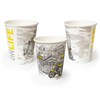 Стакан одноразовый бумажный 250/273 мл, D 80 мм, с печатью "ГОРОД", КОМПЛЕКТ 50 шт., холодное/горячее, WELDAY (ВЭЛДЭЙ), 702695 - фото 8522119
