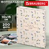 Фотоальбом BRAUBERG "Vintage flowers" на 200 фото 10х15 см, твердая обложка, 391428 - фото 8637412