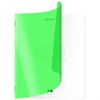 Тетрадь пластиковая обложка (НЕОН) А5 48 листов, скоба, клетка, BRAUBERG "Smart Cover", ЗЕЛЕНАЯ, 405038 - фото 8645210