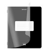 Тетрадь пластиковая обложка (прозрачная) А5 48 листов, скоба, клетка, BRAUBERG "Smart Cover", ЧЕРНАЯ, 405040 - фото 8645214