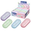 Ластик BRAUBERG "PASTEL OVAL", 50х23х10 мм, цвета ассорти, овальный, 274023 - фото 8657040