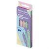 Ручки шариковые автоматические с грипом BRAUBERG "CLASSIC PASTEL", СИНИЕ, НАБОР 5 ШТ., пишущий узел 0,5 мм, линия письма 0,35 мм, 144470 - фото 8732507