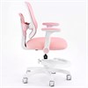 Кресло детское с подставкой для ног BRABIX KIDS "MG-215", сетка/ткань TW, розовое, 533311 - фото 8753748