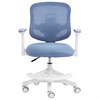 Кресло детское с подставкой для ног BRABIX KIDS "MG-215", сетка/ткань TW, голубое, 533312 - фото 8753749