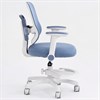 Кресло детское с подставкой для ног BRABIX KIDS "MG-215", сетка/ткань TW, голубое, 533312 - фото 8753752